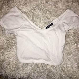 Brandy Melville white crop top
