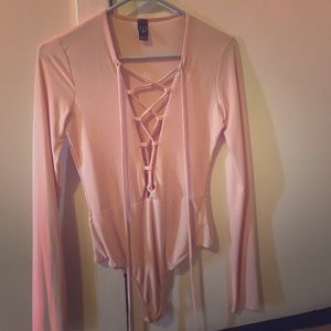 Small WINDSOR Lace up bodysuit