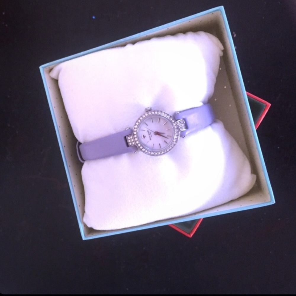 NWOT Kate Spade diamond-lavender dainty watch 💜