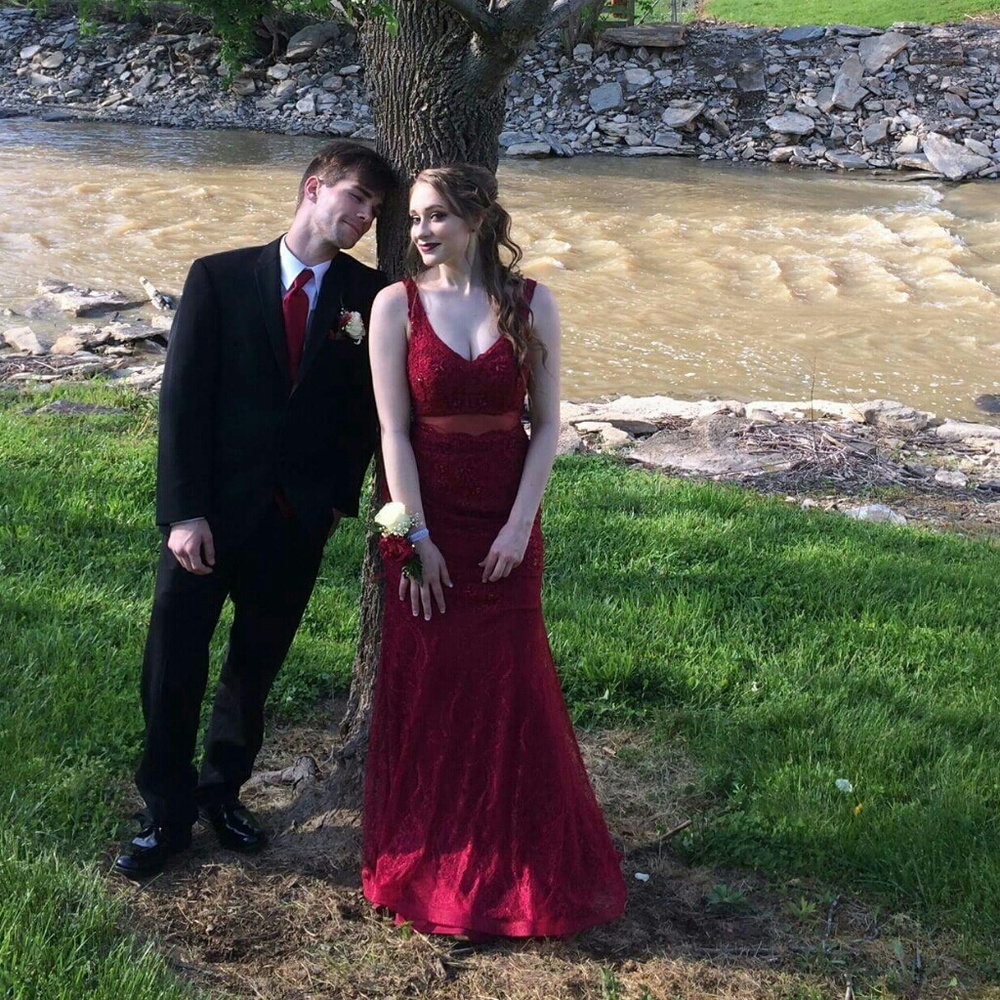 Burgundy Prom Dress