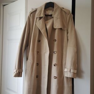 Michael Kors Suede Leather Trench Coat