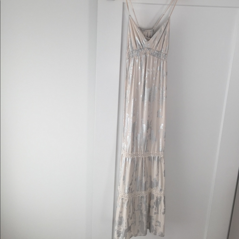 Maxi bohemian foil dress