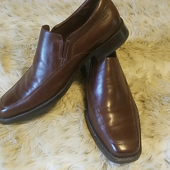 Johnston & Murphy - Brown Leather Shoes - 9.5 Mens - Picture 3 of 4