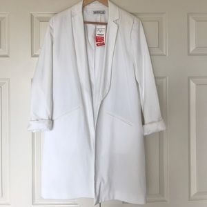 White blazer coat