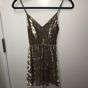 Silence + Noise (Urban Outfitters) velvet romper