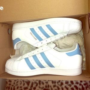 BABY BLUE ADIDAS! IN PERFECT CONDITION!!