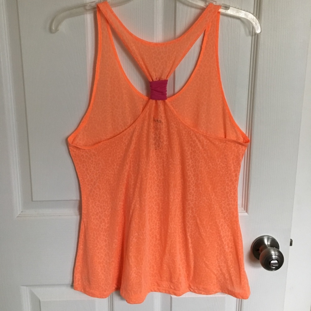 🔥Donating Soon🔥Sheer Orange Cheetah Print Tank - Picture 2 of 2