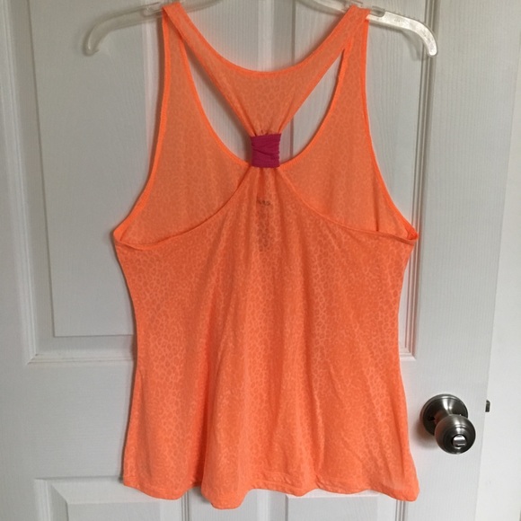 🔥Donating Soon🔥Sheer Orange Cheetah Print Tank - Picture 2 of 2