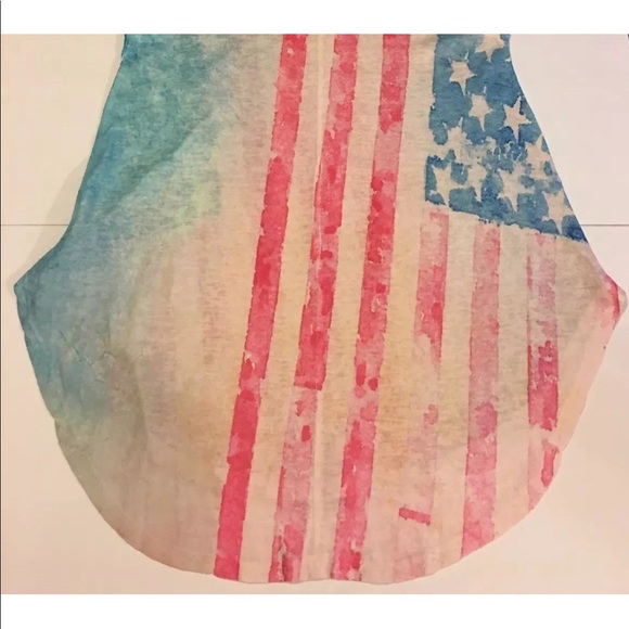 🎈3for$10 Karlie Distressed American Flag Tee - S - Picture 4 of 8