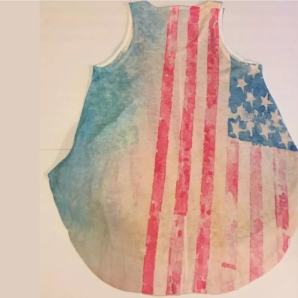 🎈3for$10 Karlie Distressed American Flag Tee - S - Picture 5 of 8