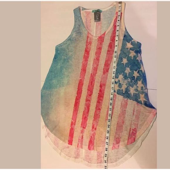 🎈3for$10 Karlie Distressed American Flag Tee - S - Picture 6 of 8