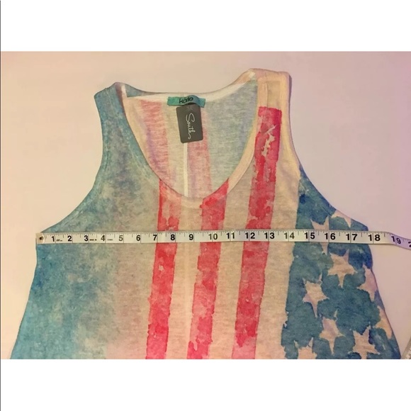 🎈3for$10 Karlie Distressed American Flag Tee - S - Picture 7 of 8
