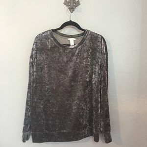Crushed Velvet Sweater H&M