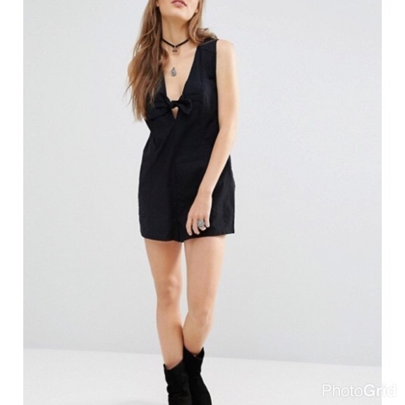 Free People Daisy Tie Front Romper - Picture 3 of 6