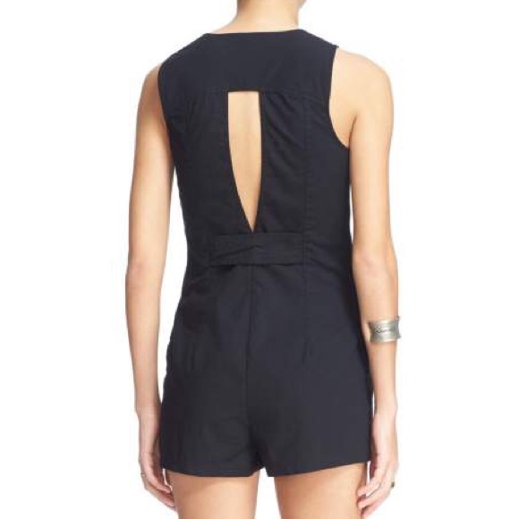 Free People Daisy Tie Front Romper - Picture 5 of 6