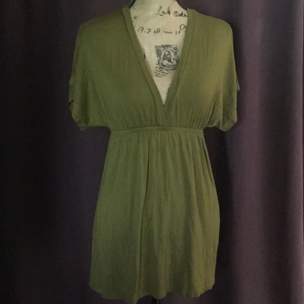 Lush Army Green Babydoll Top