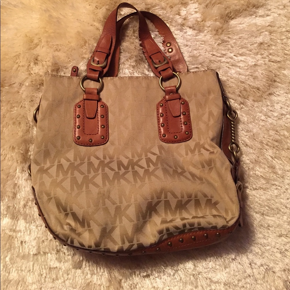 Michael Kors authentic signature leather bag