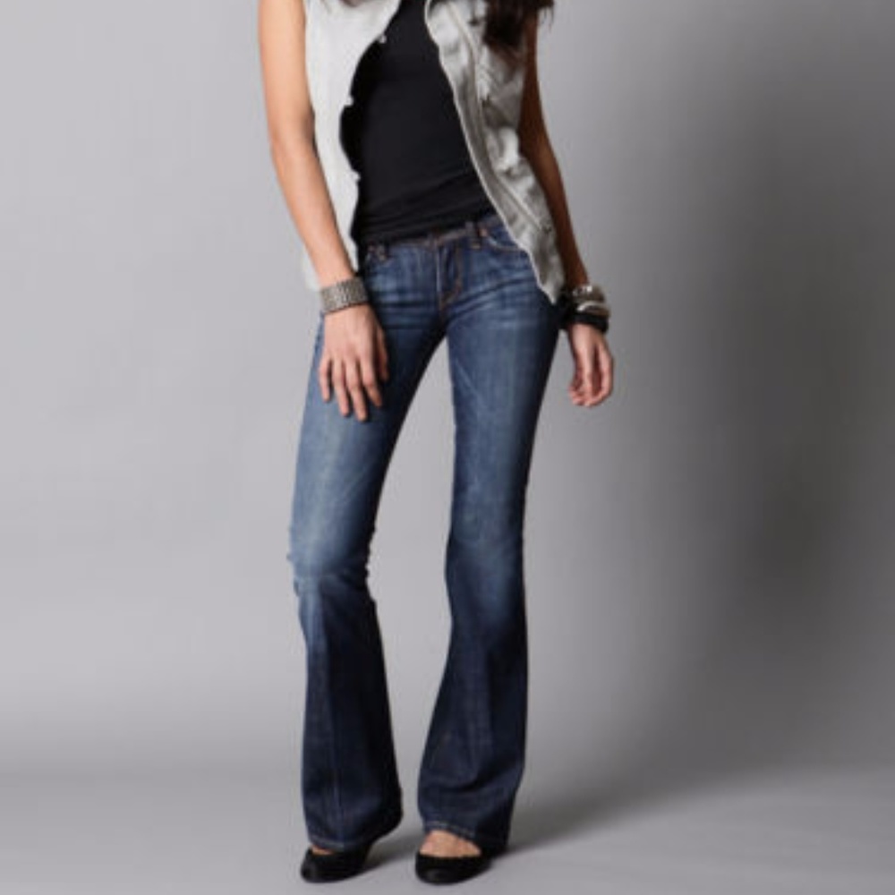 COH Distressed Ingrid Low Waist Flare Jeans [F6] - Picture 2 of 8