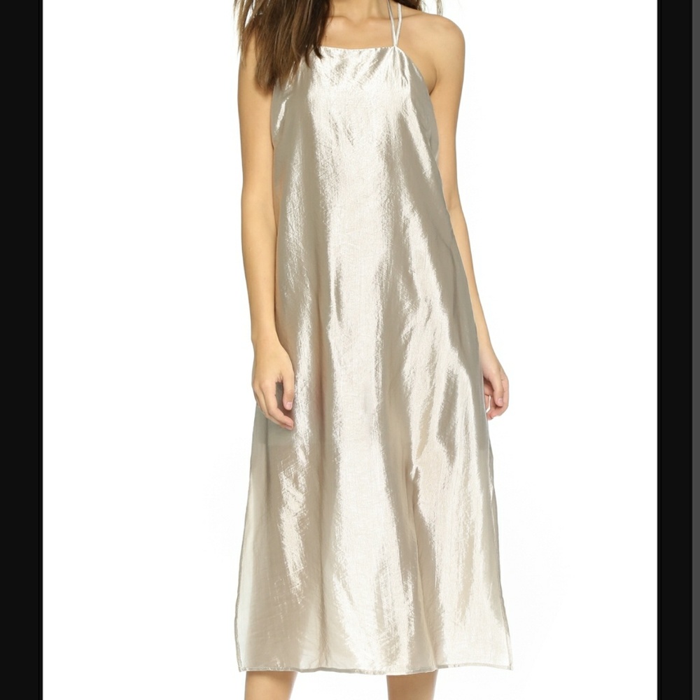 Rebecca Minkoff Metallic Slip Dress