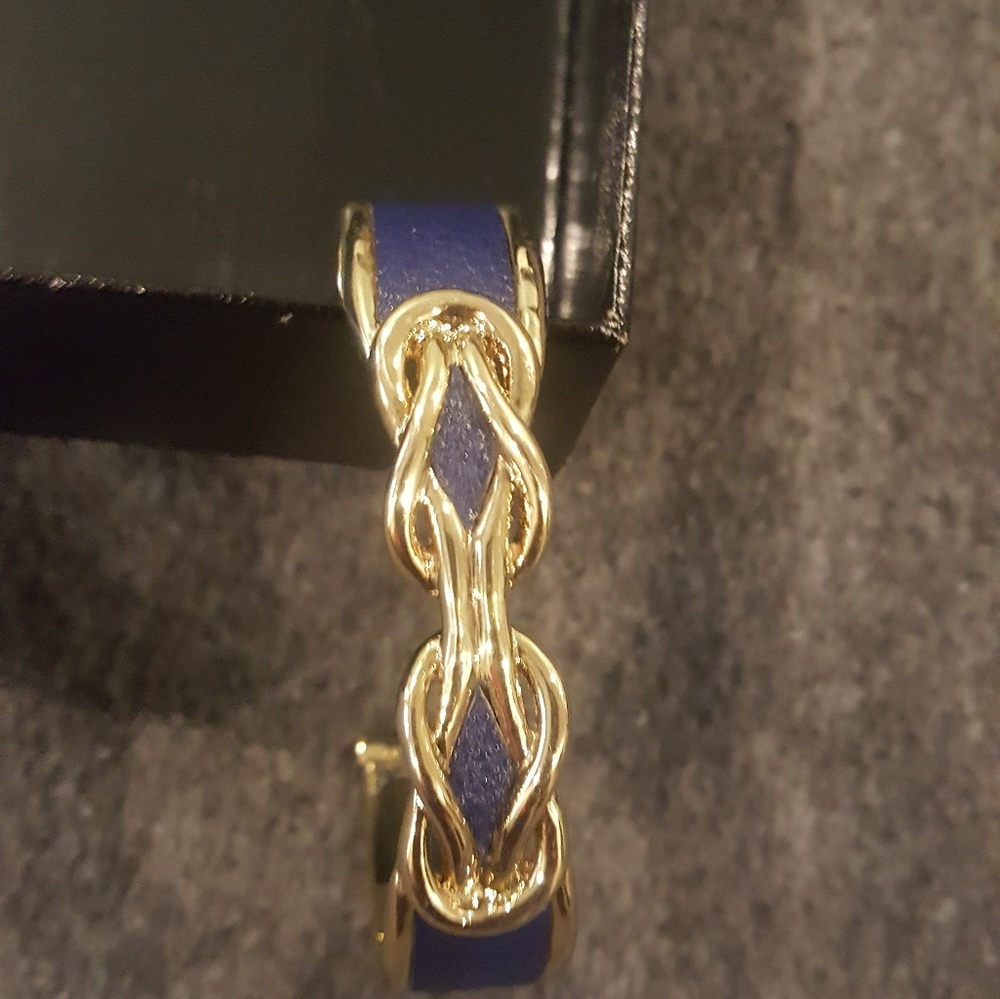 BCBG blue and gold bracelet