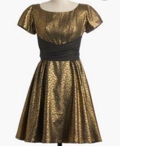 Lowie Gold Party dress NWOT