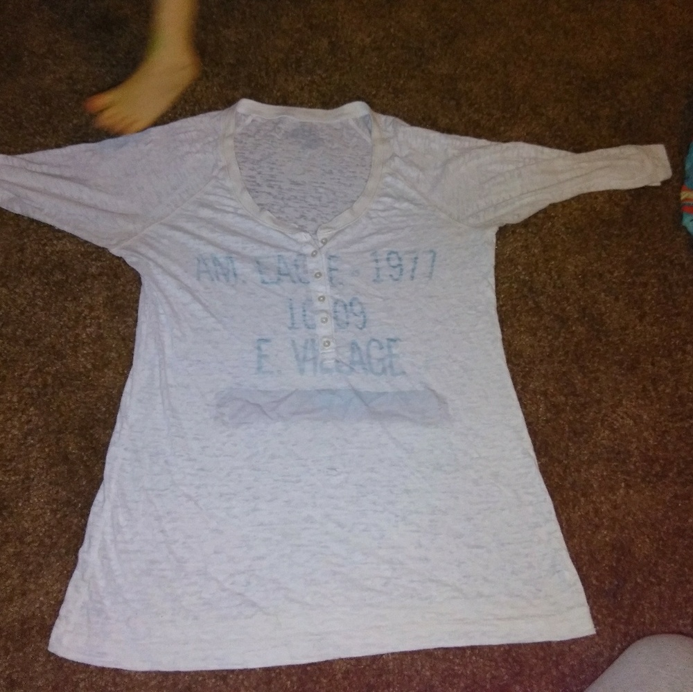 White 1/4 sleeve