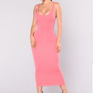 Curve hugging midi dress