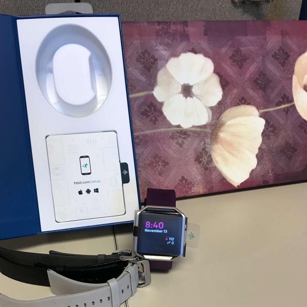 Fitbit Blaze with extra leather Fitbit bands