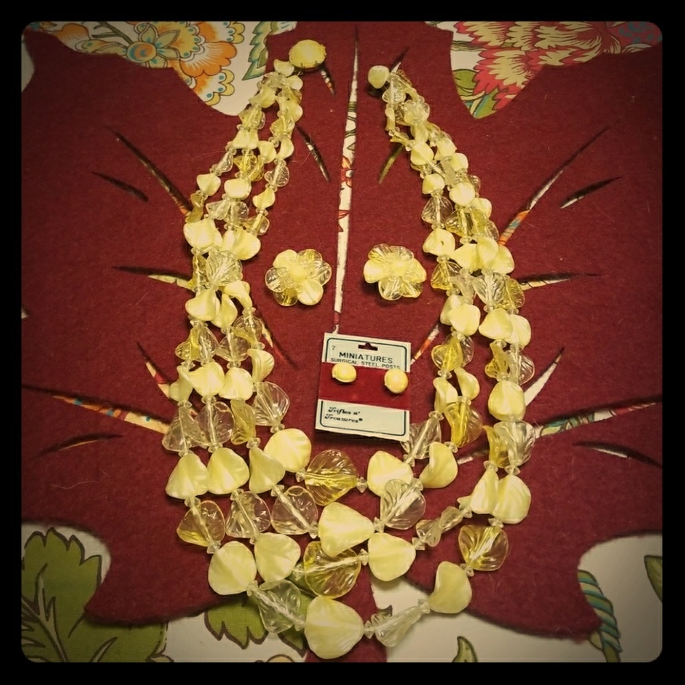 Vintage Necklace and Earring Set