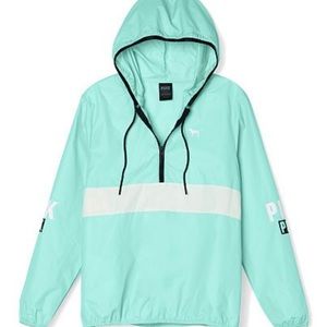 Victoria’s Secret Pink- Teal Windbreaker Jacket