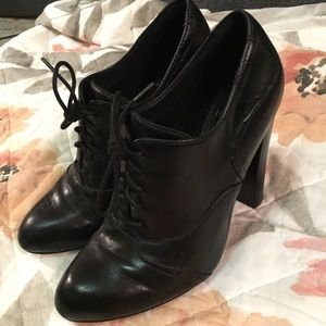 On Sale! Black Lace-Up Pumps by Isola Size 6