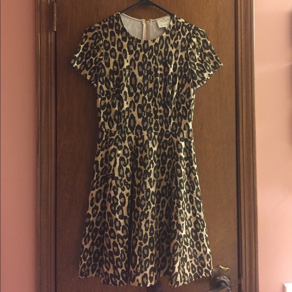 Kate spade cheetah fit and flare dress. - Picture 1 of 2