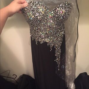 Floor length ball gown