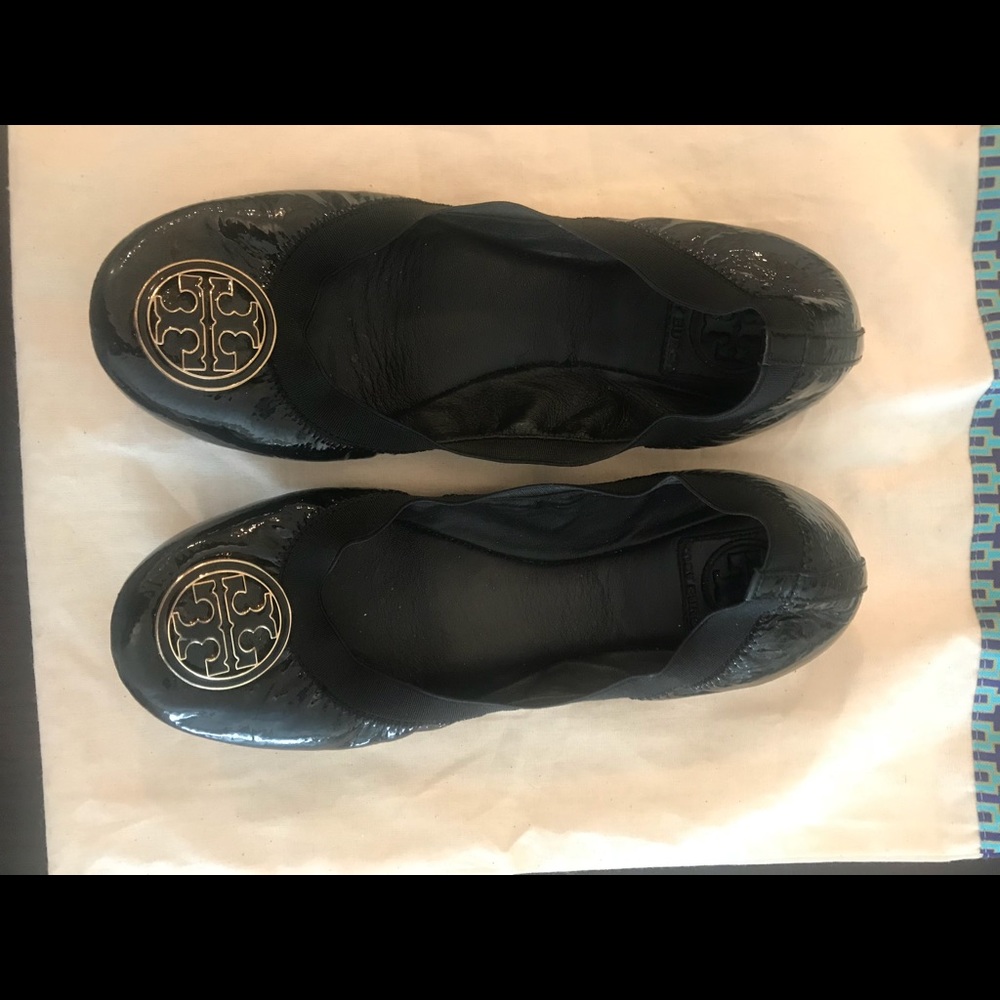 Black Tory Burch Flats