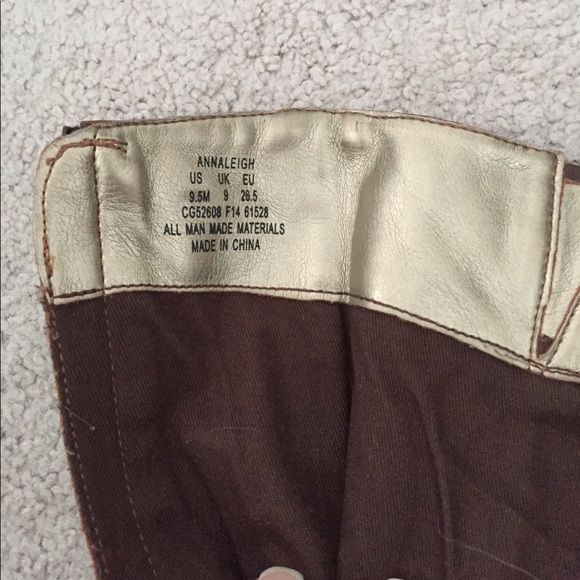 Stride rite faux leather brown tall boots size 9.5 - Picture 6 of 7