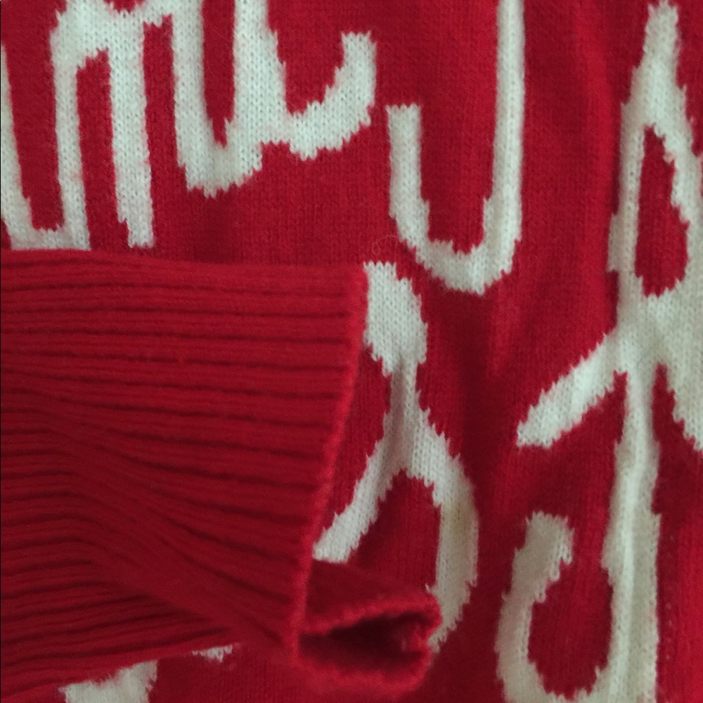 Red 100% wool sweater - Picture 5 of 6