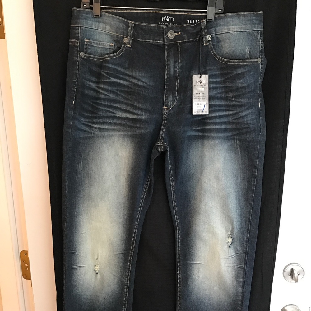 Men's Raw Diamond Jeans