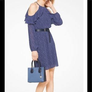 Michael Kors - Ruffle Floral Peekaboo Dress