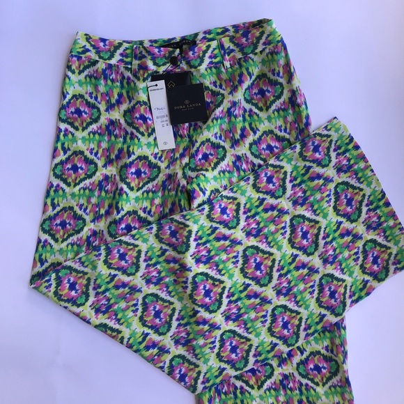 Dora landa Wide leg pants lilly bright palm beach - Picture 1 of 2
