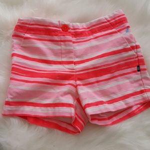 Girls pink stripped shorts