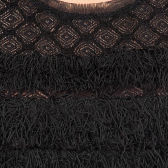 BCBG Max Azria Diamond Lace Fringe Top - Picture 4 of 7