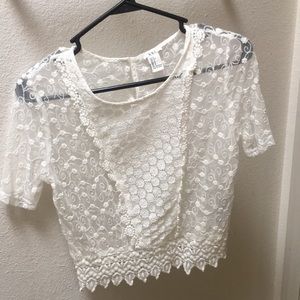 Knitted and Lace top