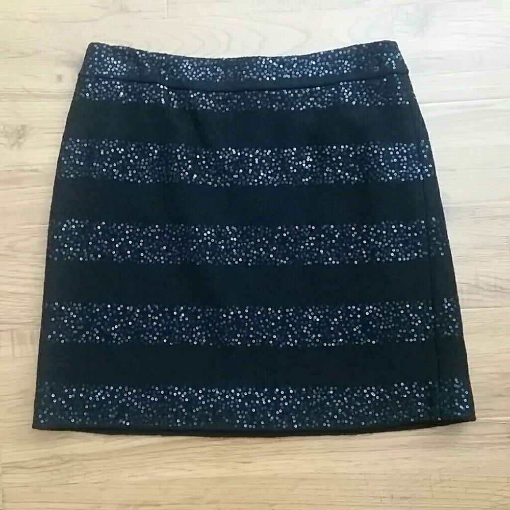 Loft Sequin Shift Skirt