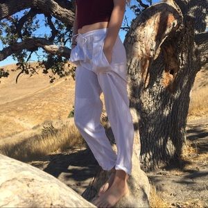 White Hippie Pants