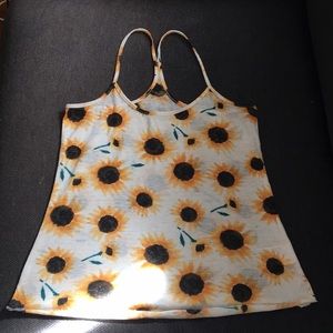 Urban Outfitters Sunflower Racerback Tank Top