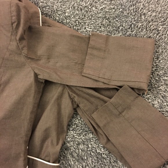 Brown blazer | with white trim! - Picture 4 of 8