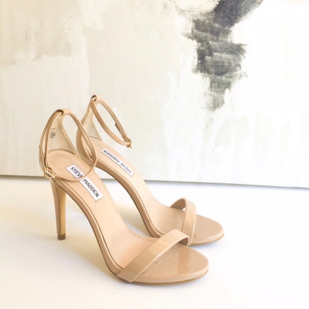Steve Madden Nude Ankle Strap Sandal -WORN ONCE