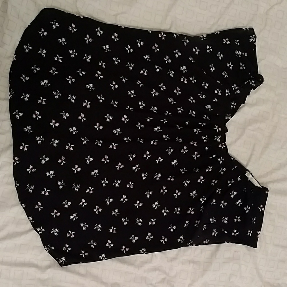 Sheer black short sleeve shirt