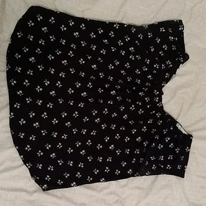 Sheer black short sleeve shirt