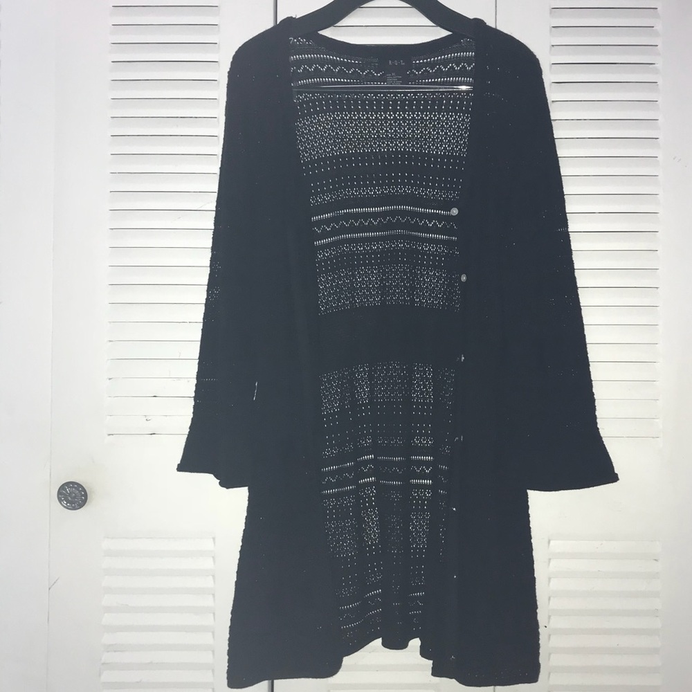 🌟BLACK CROCHET CARDIGAN🌟